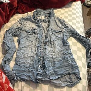 Fitted Denim Button up